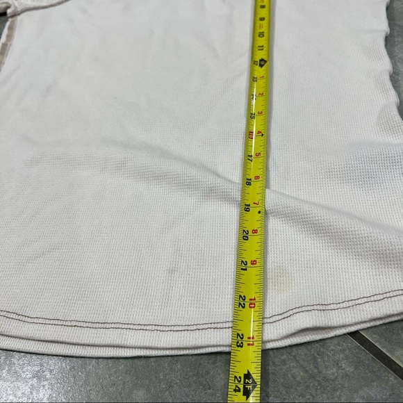 Kuhl Tan Thermal Henley Waffle Knit Scoopneck Long Sleeve Top Women's Sz L Base - Picture 3 of 10